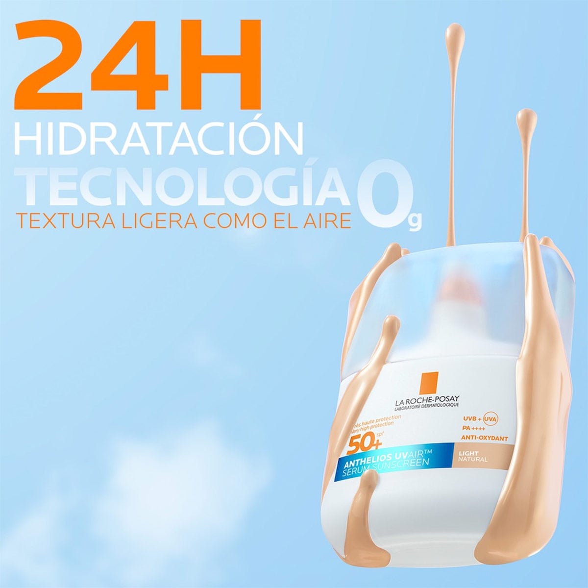 PROTECTOR SOLAR LA-ROCHE POSAY ANTHELIOS UVAIR TONO CLARO FPS50+ 50ML - 4