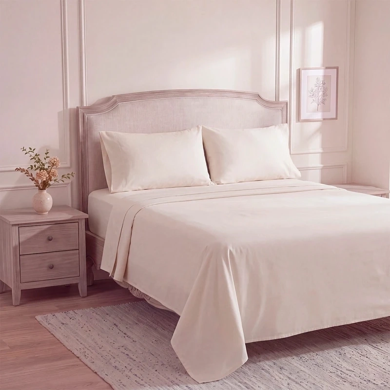 JUEGO DE SÁBANAS RIPLEY HOME LISA 200 HILOS KING BEIGE - 2