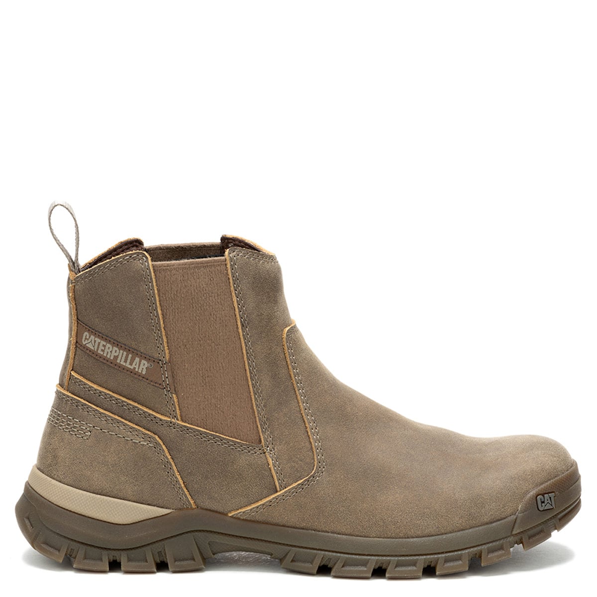 BOTINES HOMBRE CAT CAFÉ CLARO THRESHOLD CHELSY CUERO - 1