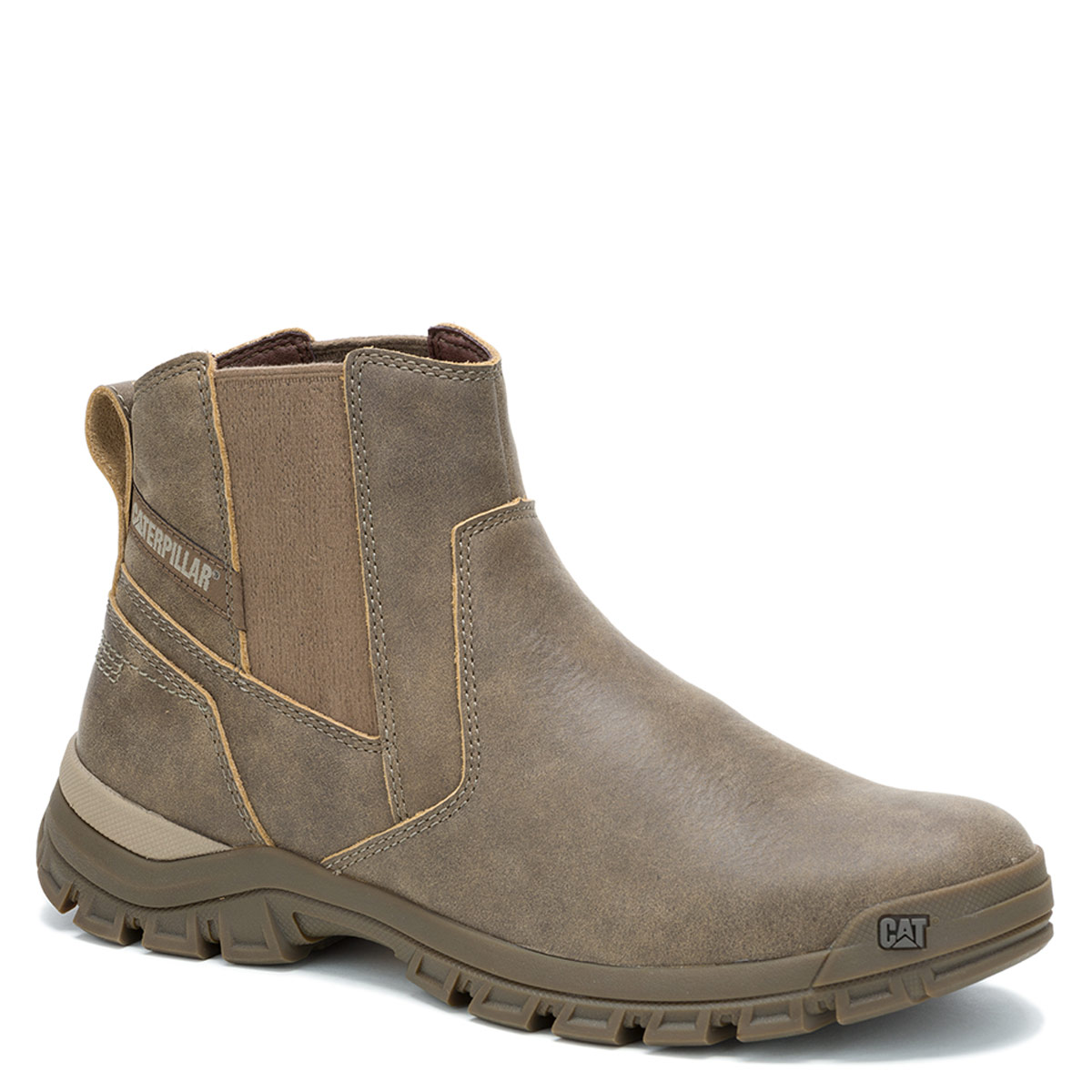 BOTINES HOMBRE CAT CAFÉ CLARO THRESHOLD CHELSY CUERO - 2
