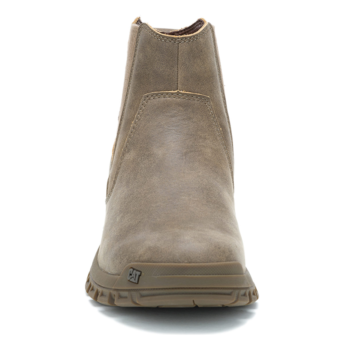 BOTINES HOMBRE CAT CAFÉ CLARO THRESHOLD CHELSY CUERO - 3