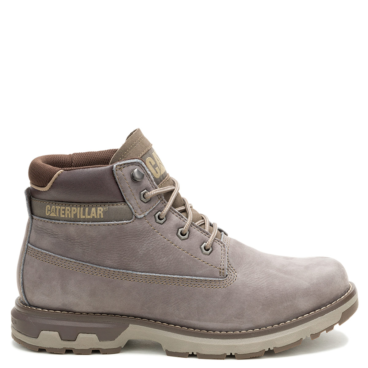 BOTINES HOMBRE CAT GRIS PURSUE CUERO - 1