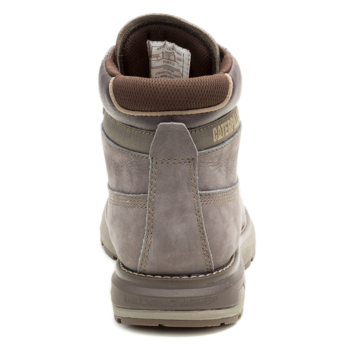 BOTINES HOMBRE CAT GRIS PURSUE CUERO - 5