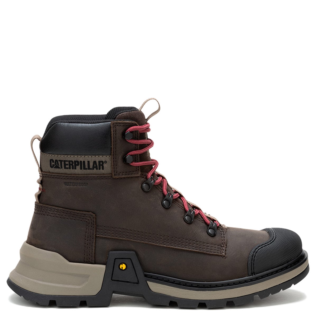 BOTINES HOMBRE CAT NEGRO COLORADO EXPEDITION CUERO - 1