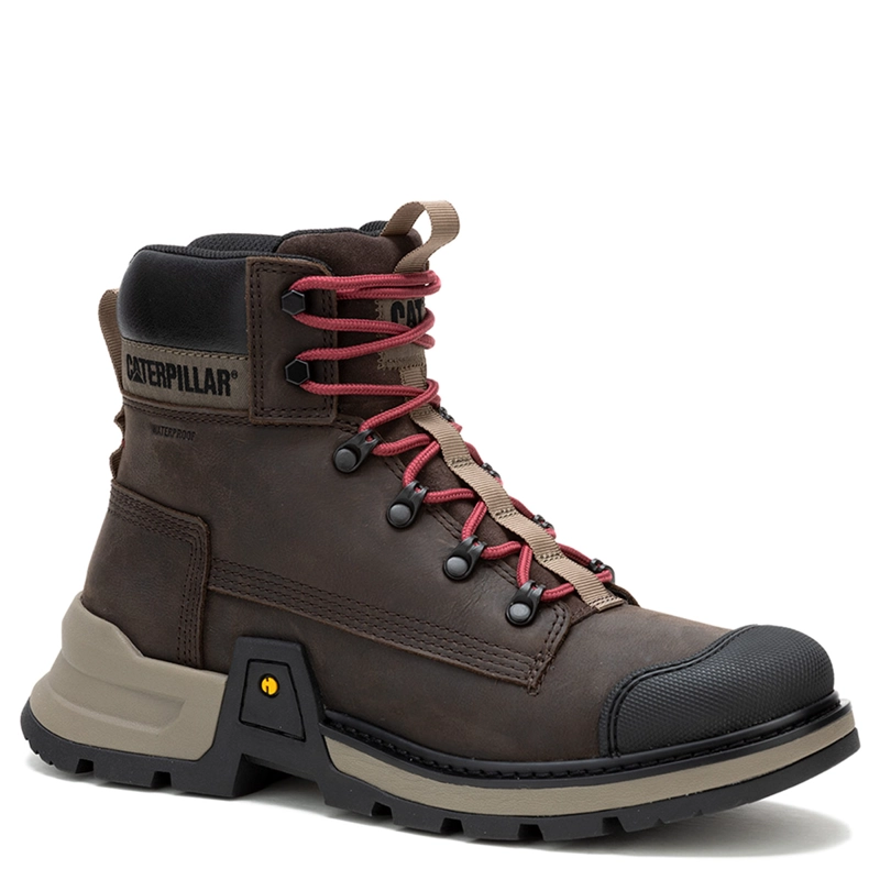 BOTINES HOMBRE CAT NEGRO COLORADO EXPEDITION CUERO - 2