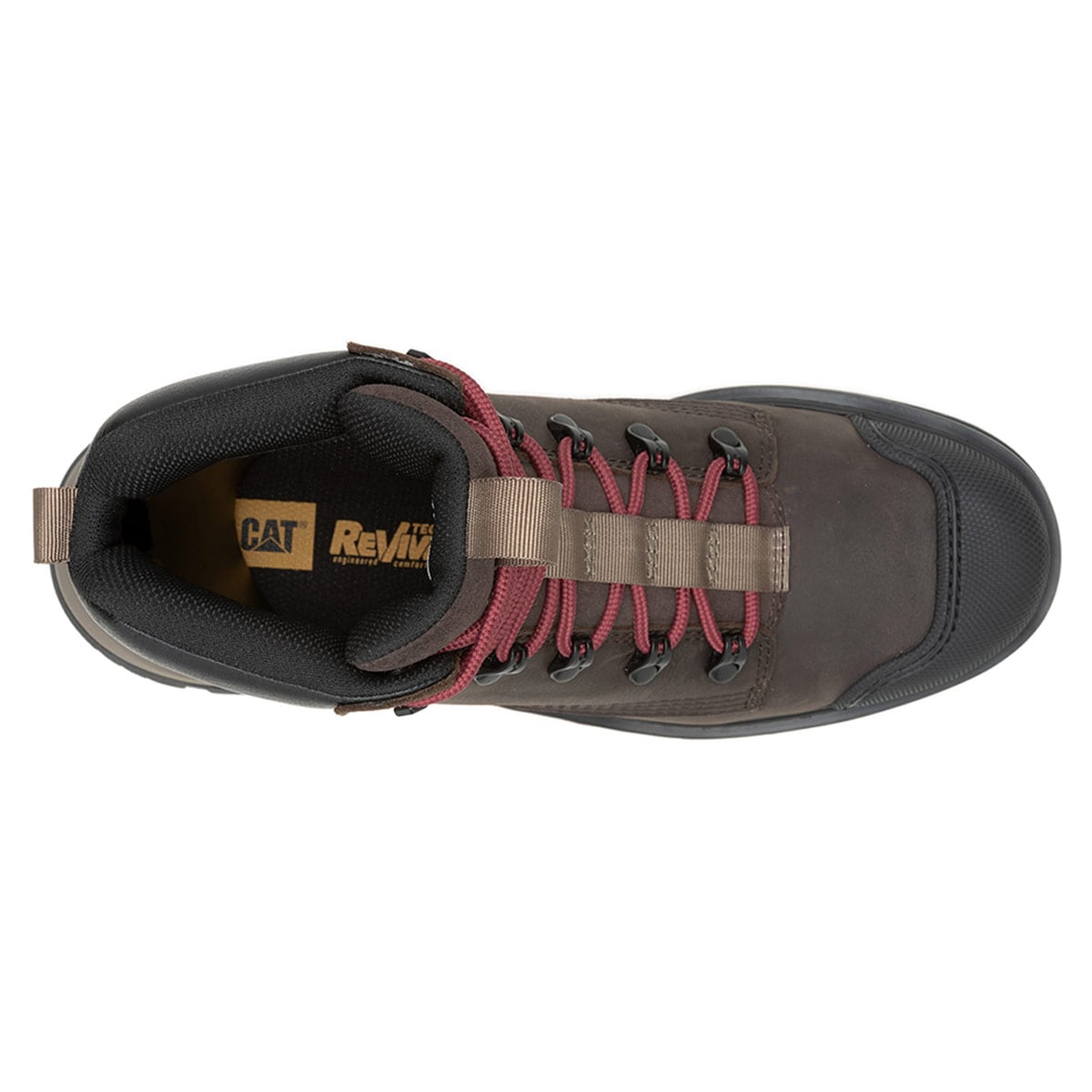 BOTINES HOMBRE CAT NEGRO COLORADO EXPEDITION CUERO - 5