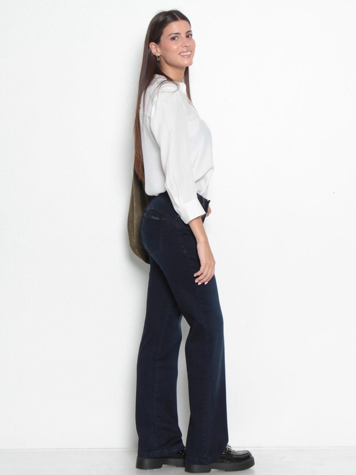 JEANS MUJER WADOS ALGODÓN RECTO TIRO MEDIO - 3