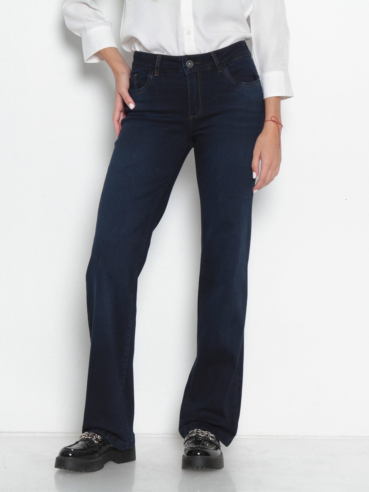 JEANS MUJER WADOS ALGODÓN RECTO TIRO MEDIO - 2