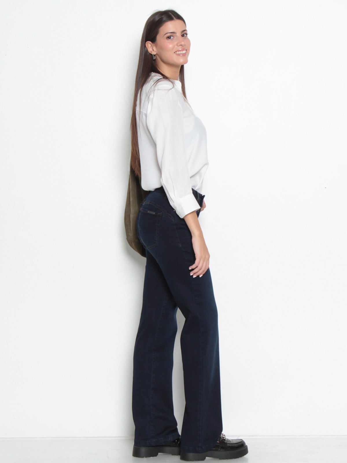 JEANS MUJER WADOS ALGODÓN RECTO TIRO MEDIO - 3