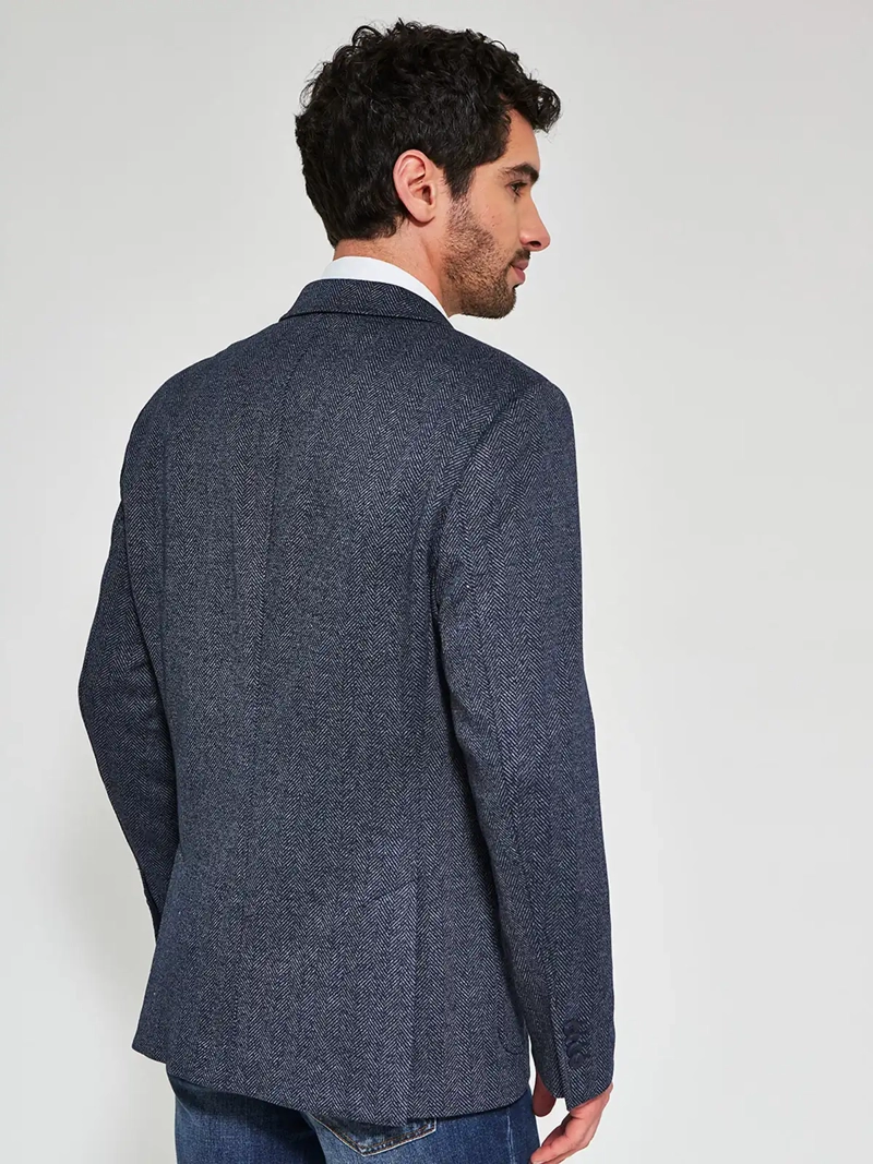BLAZER HOMBRE CACHAREL DISEÑO ESPIGA BOLSILLOS - 2