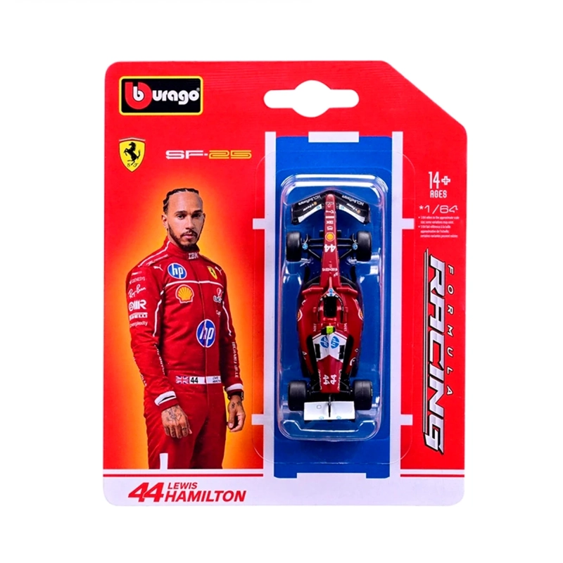AUTO DE JUGUETE BBURAGO FERRARI SF25 HAMILTON 1:64 - 6