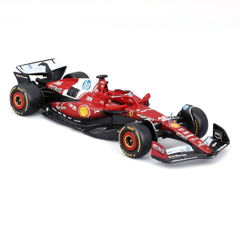 AUTO DE JUGUETE BBURAGO FERRARI SF25 LECLERC 1:43 - 4