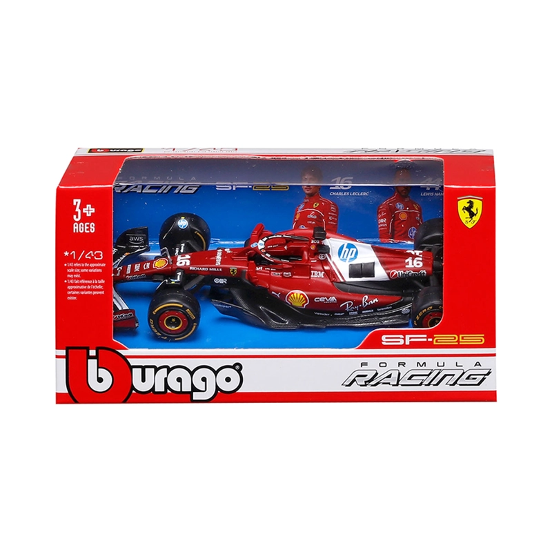 AUTO DE JUGUETE BBURAGO FERRARI SF25 LECLERC 1:43 - 6