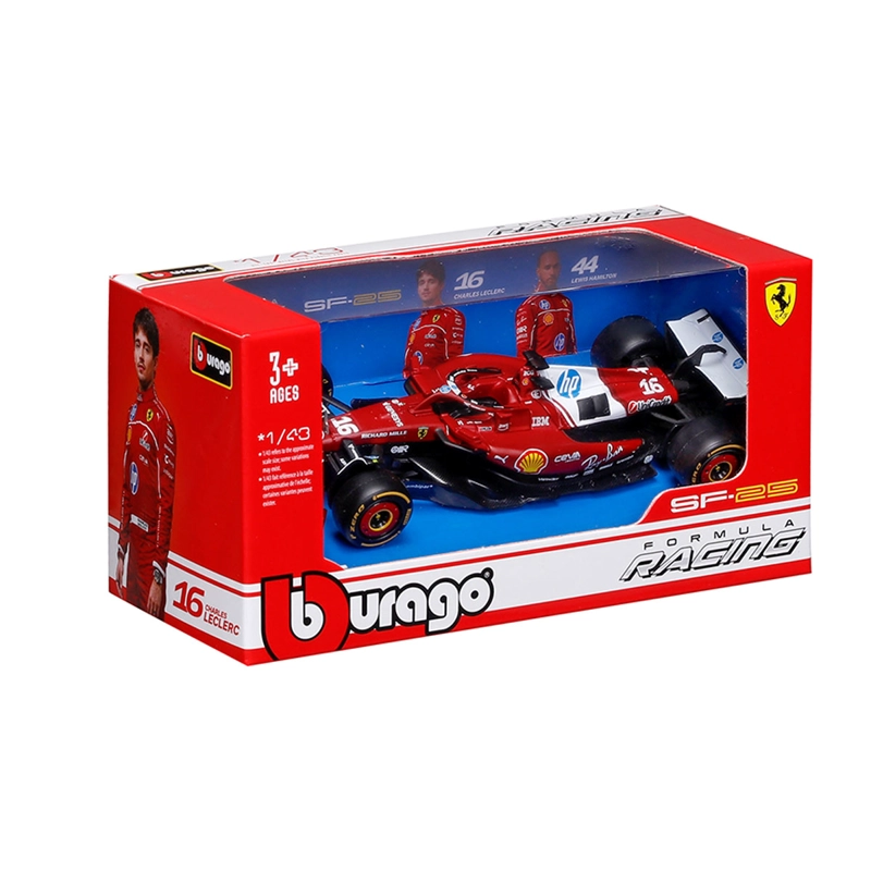 AUTO DE JUGUETE BBURAGO FERRARI SF25 LECLERC 1:43 - 7