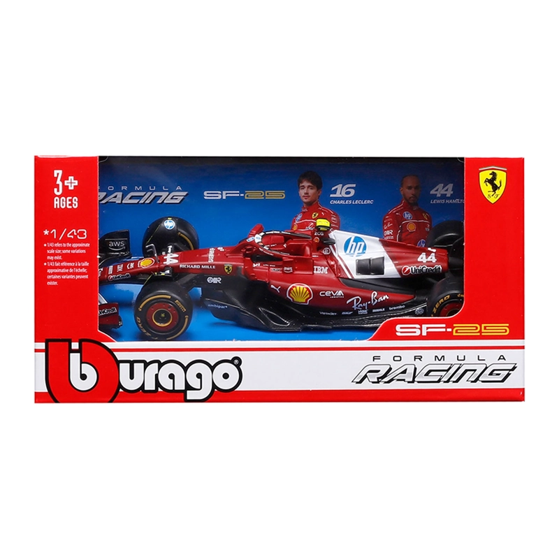 AUTO DE JUGUETE BBURAGO FERRARI SF25 HAMILTON 1:43 - 9