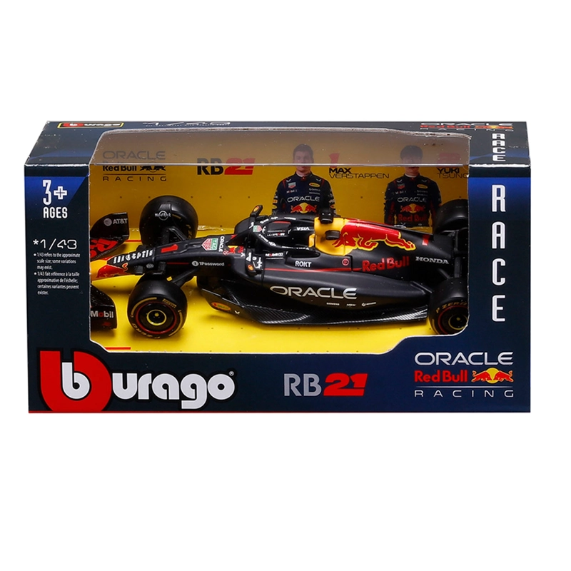AUTO DE JUGUETE BBURAGO RED BULL RB 21 VERSTAPPEN 1:43 - 6
