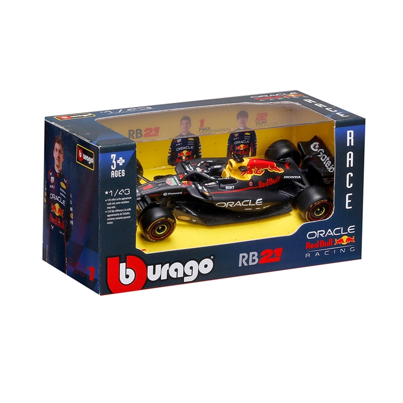 AUTO DE JUGUETE BBURAGO RED BULL RB 21 VERSTAPPEN 1:43 - 8