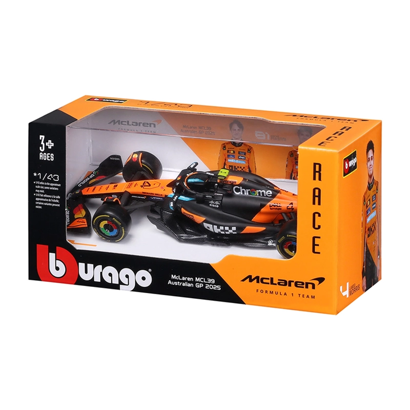 AUTO DE JUGUETE BBURAGO MCLAREN MCL39 NORRIS 1:43 - 7