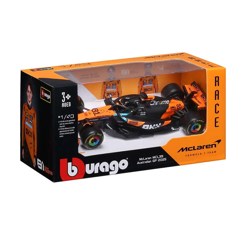 AUTO DE JUGUETE BBURAGO MCLAREN MCL39 PIASTRI 1:43 - 7
