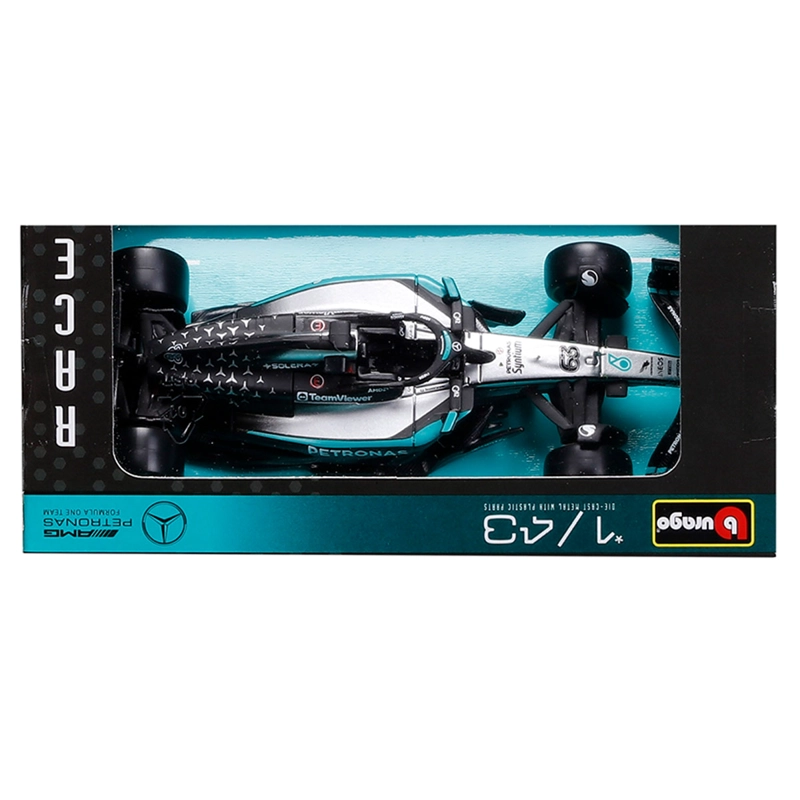 AUTO DE JUGUETE BBURAGO MERCEDES W16 RUSSELL 1:43 - 6