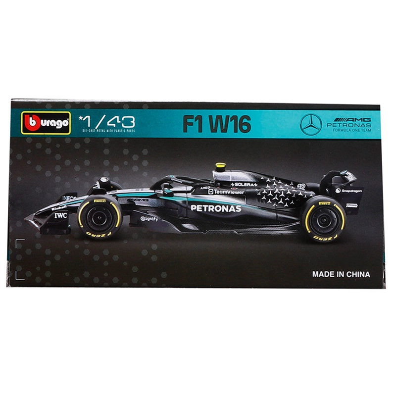AUTO DE JUGUETE BBURAGO MERCEDES W16 RUSSELL 1:43 - 9