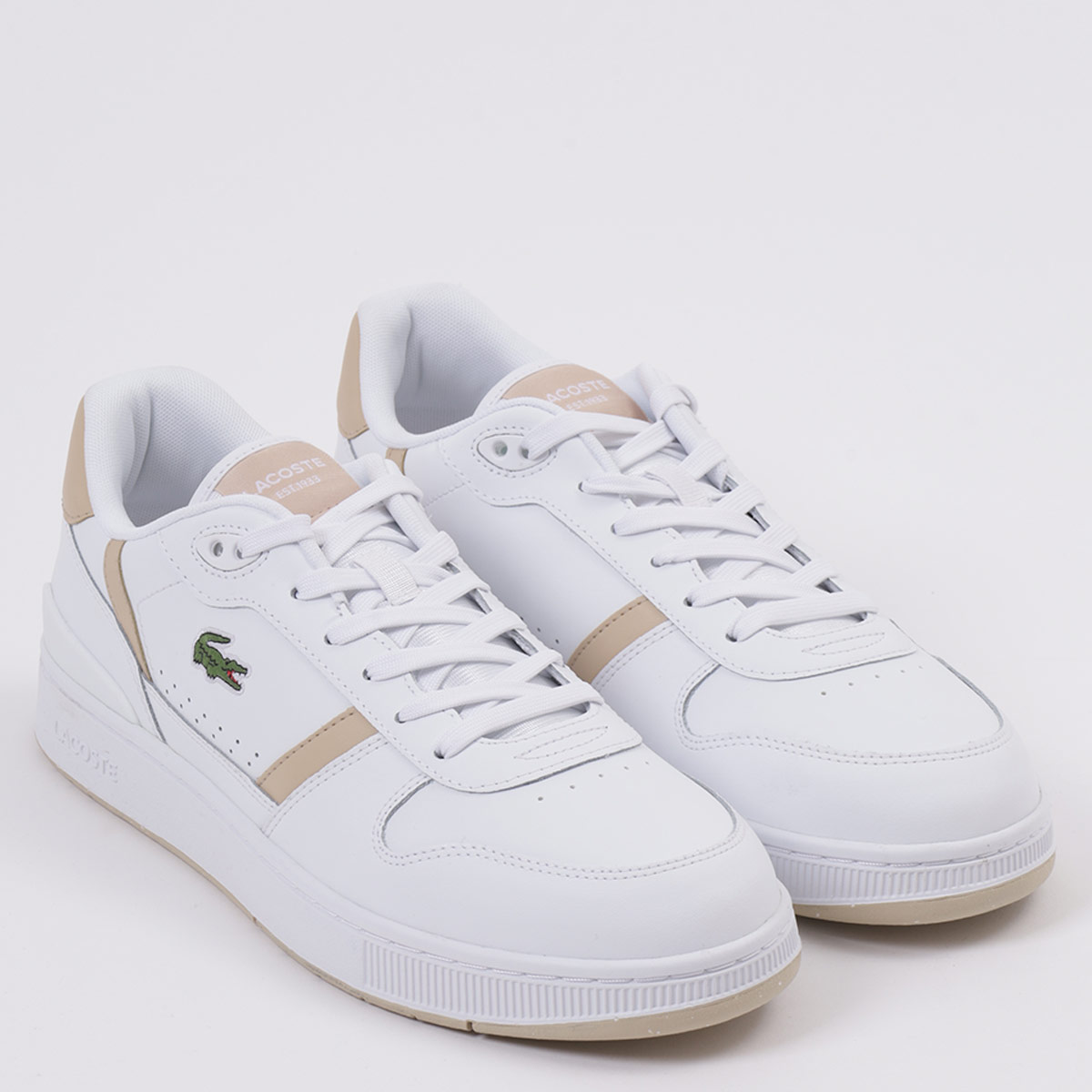 ZAPATILLAS HOMBRE LACOSTE CASUAL BLANCO T-CLIP BLANCO CUERO - 2