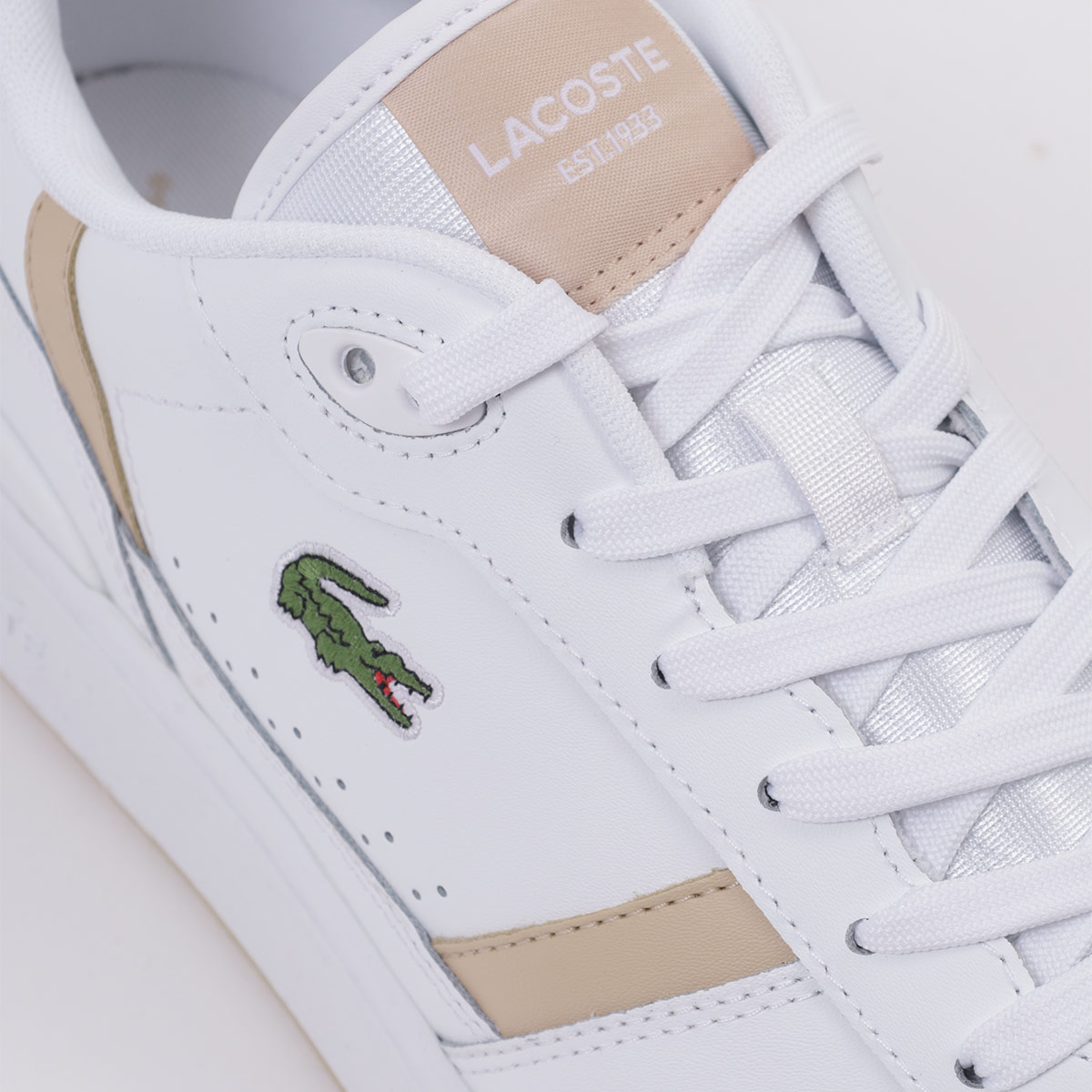 ZAPATILLAS HOMBRE LACOSTE CASUAL BLANCO T-CLIP BLANCO CUERO - 7