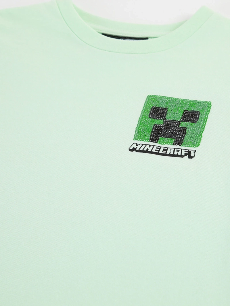 POLERA MANGA CORTA NIÑO MINECRAFT - 3
