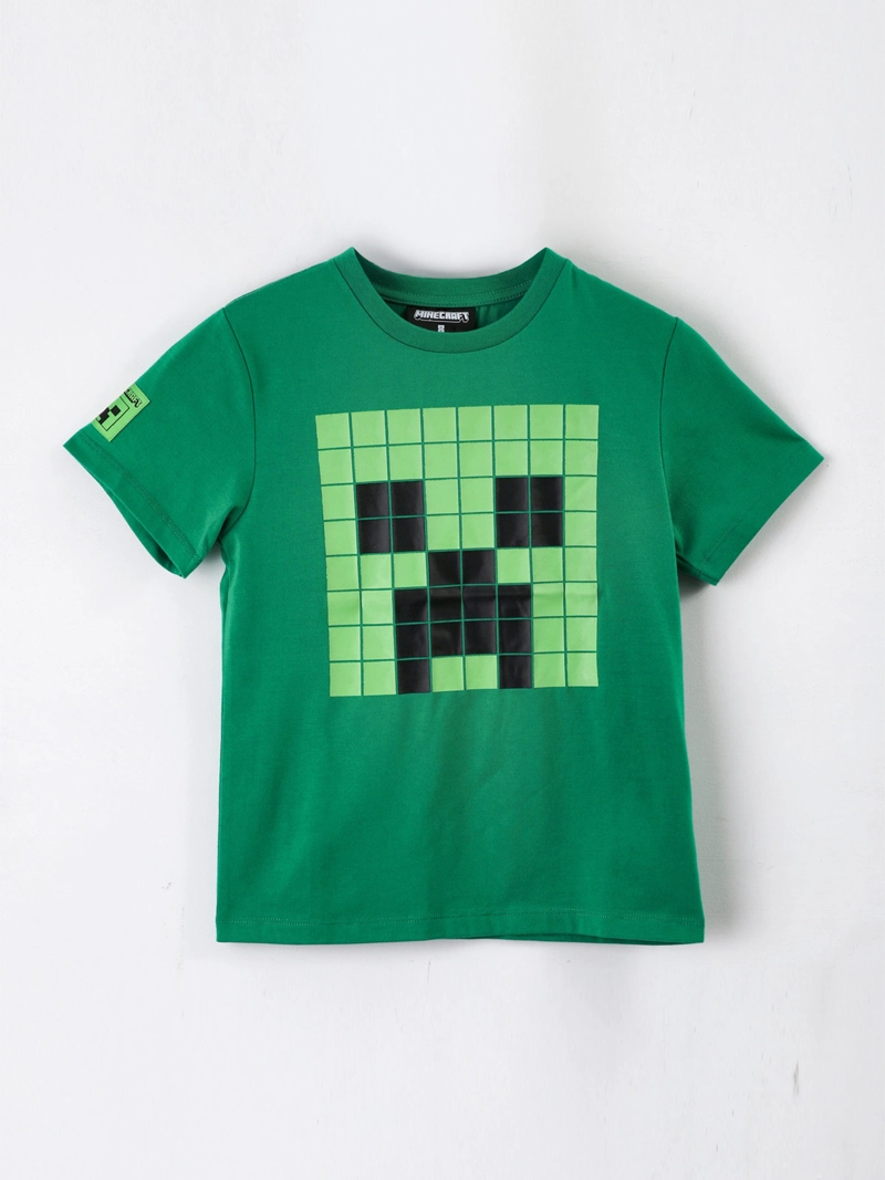 POLERA NIÑO MINECRAFT MANGA CORTA - 1