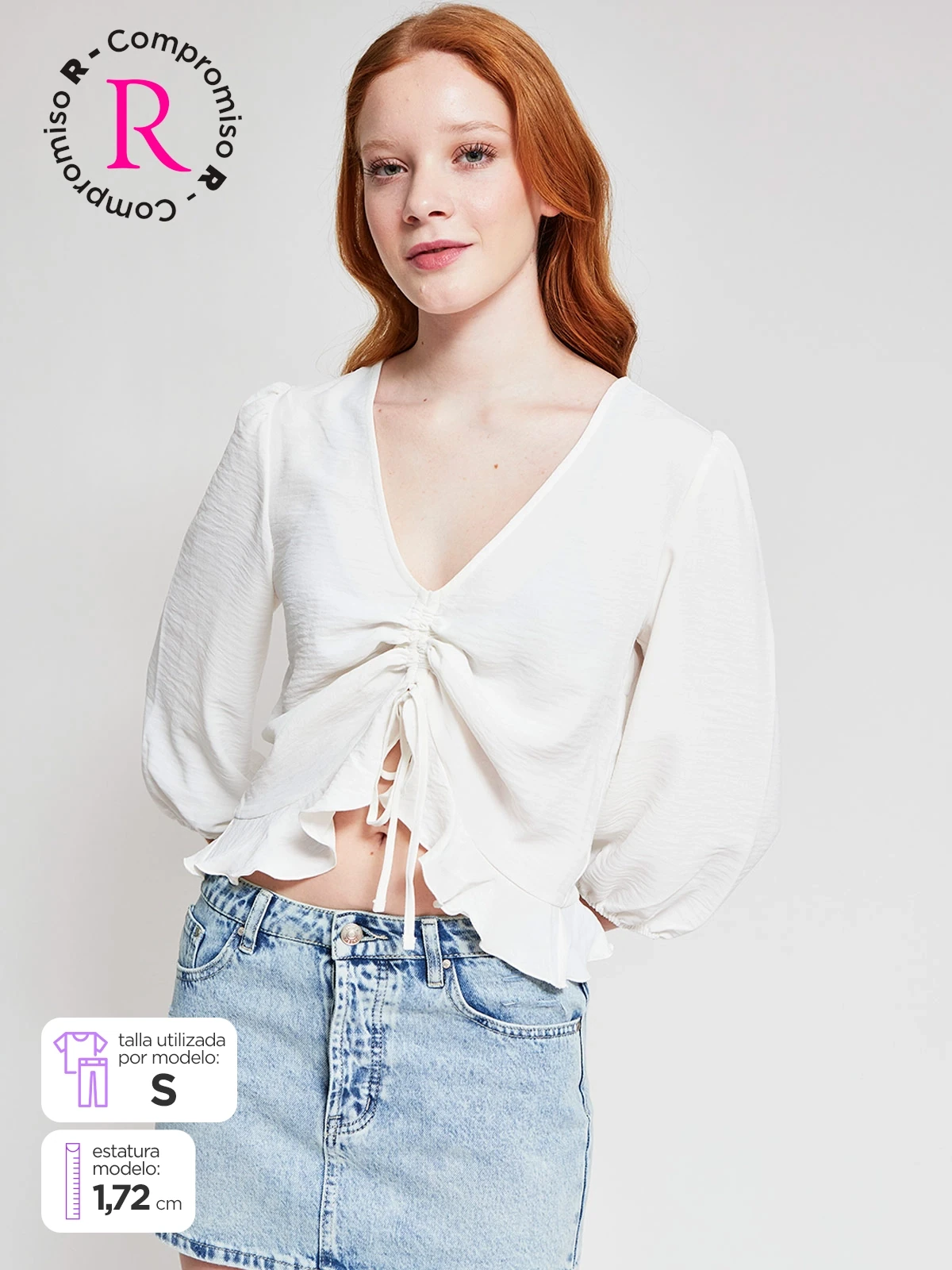 BLUSA MUJER INDEX MANGA LARGA BÁSICA - 1