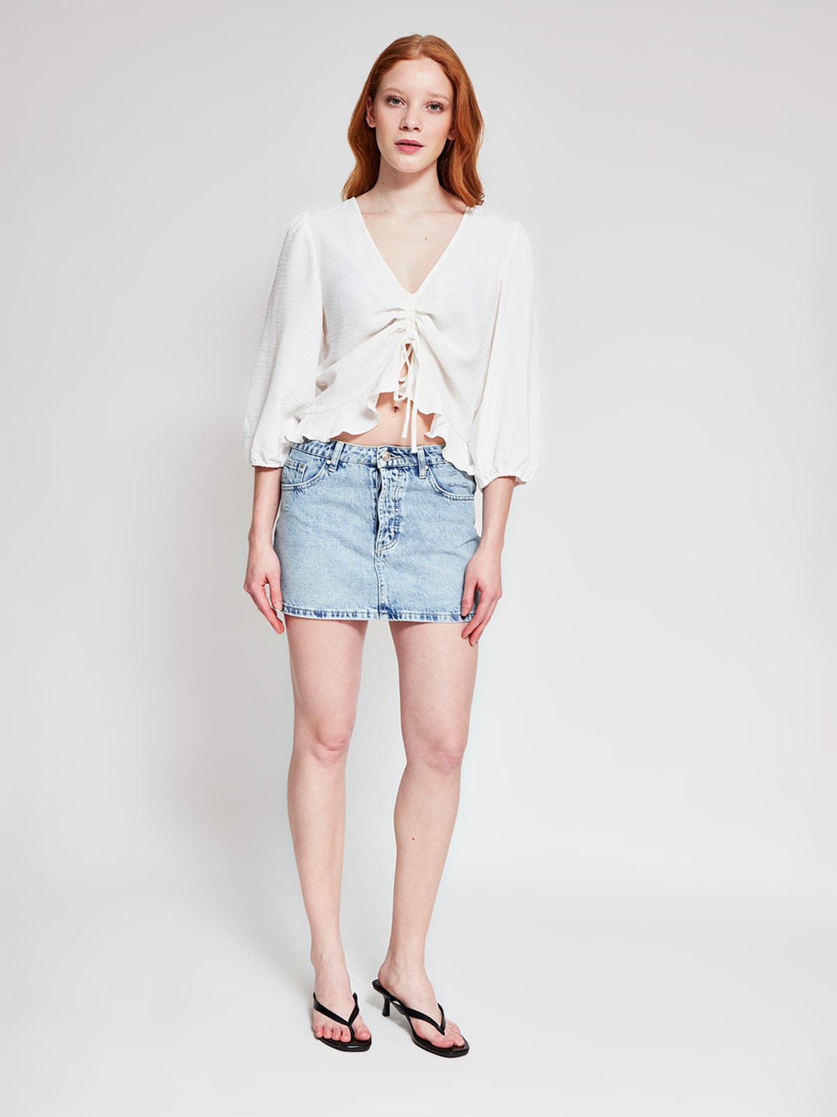 BLUSA MUJER INDEX MANGA LARGA BÁSICA - 4