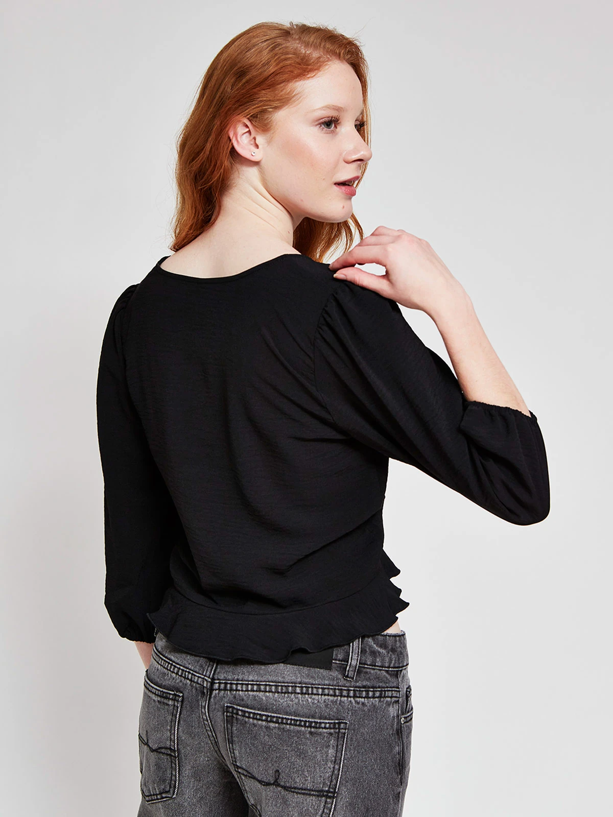 BLUSA MUJER INDEX MANGA LARGA BÁSICA - 2
