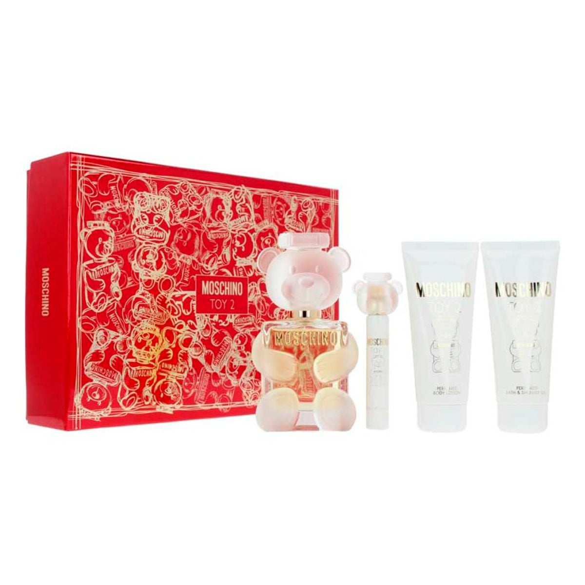 SET PERFUME MUJER MOSCHINO TOY 2 EDP 100ML + 100ML + 100ML + 10ML - 1