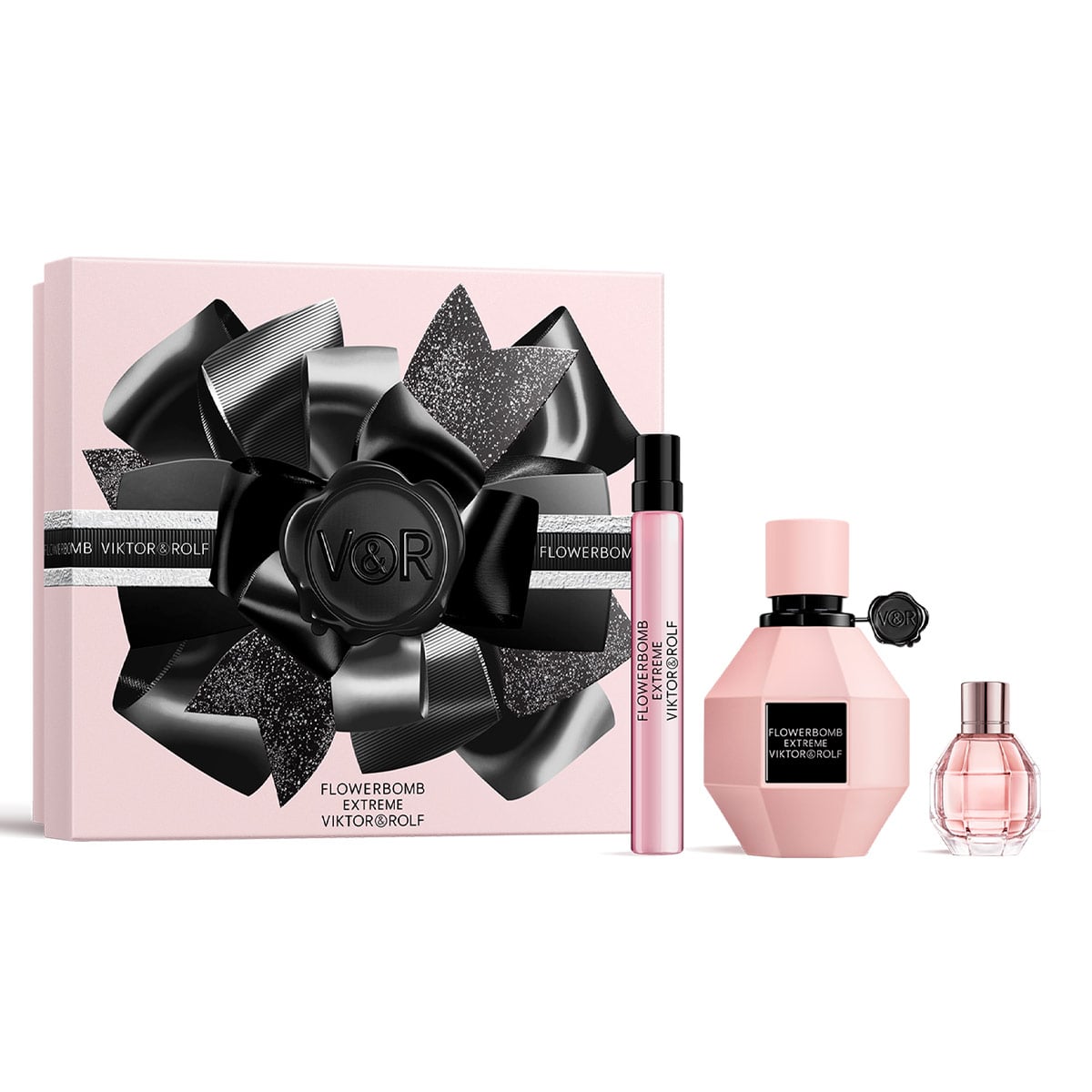 SET PERFUME MUJER VIKTOR & ROLF FLOWERBOMB EXTREME EAU DE PARFUM 50ML+7ML+PEN SPRAY 10ML - 1