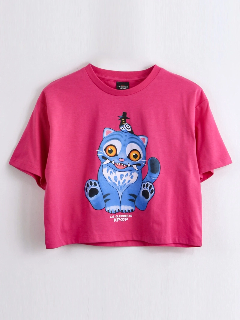 POLERA MANGA CORTA NIÑA KPOP DEMON HUNTERS - 1