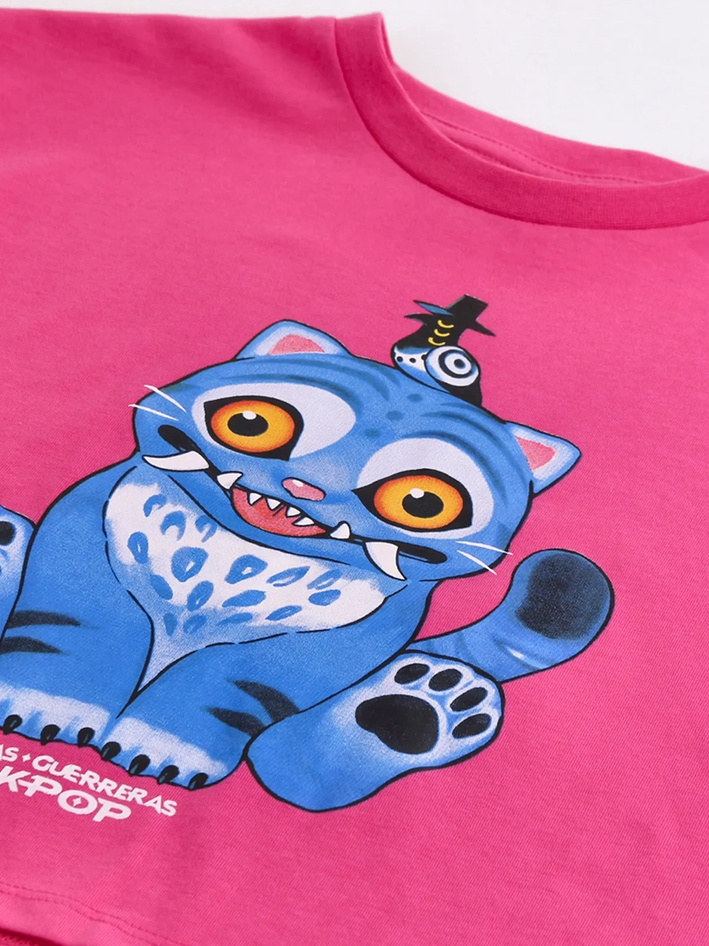 POLERA MANGA CORTA NIÑA KPOP DEMON HUNTERS - 3