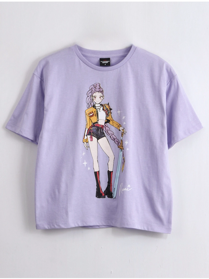 POLERA MANGA CORTA NIÑA KPOP DEMON HUNTERS - 1