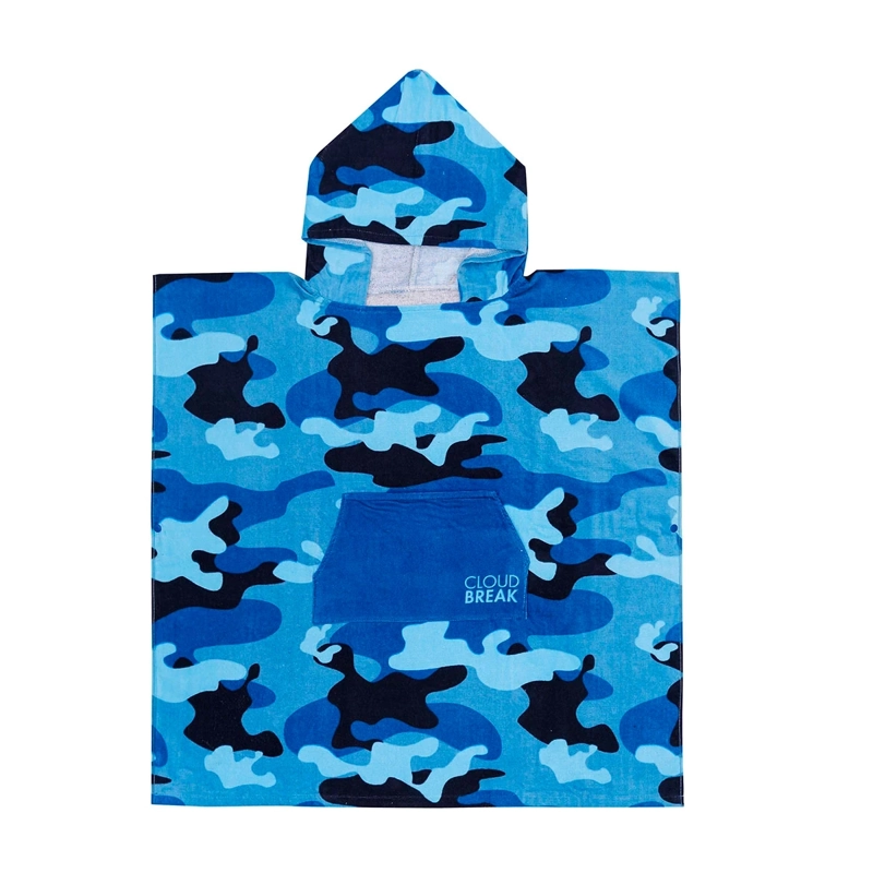 TOALLA PONCHO CLOUDBREAK ALGODÓN TEENS CAMUFLAJE - 1