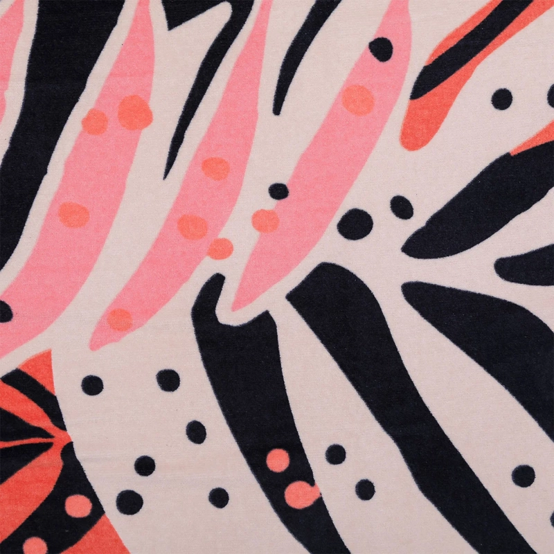 TOALLA DE PLAYA TATIENNE FLECOS 80X160 CM CORAL - 5