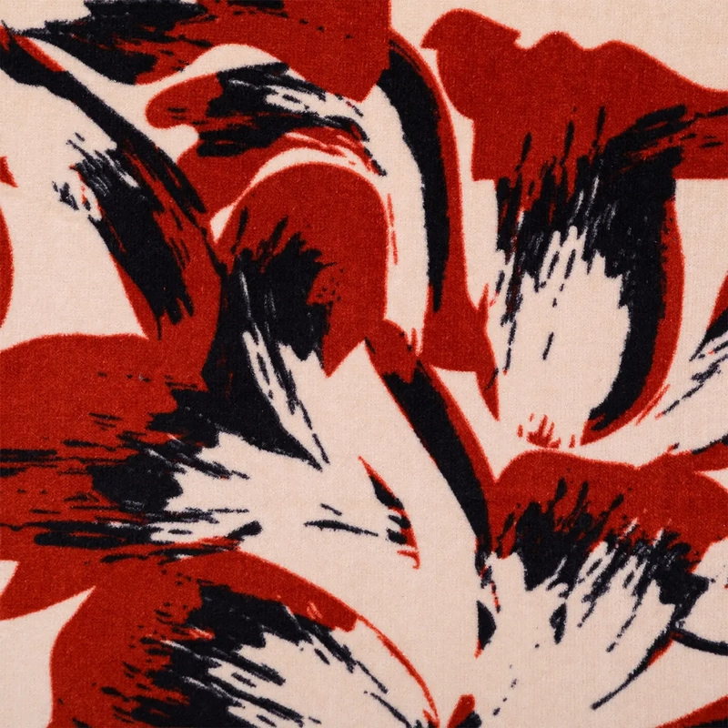 TOALLA DE PLAYA TATIENNE FLECOS 80X160 CM ROJO - 6