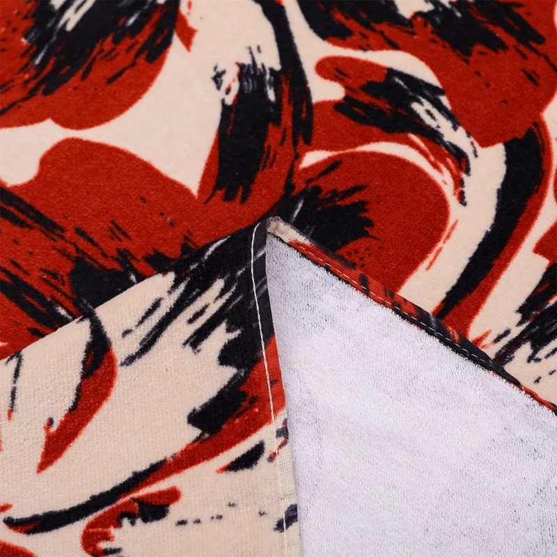 TOALLA DE PLAYA TATIENNE FLECOS 80X160 CM ROJO - 7