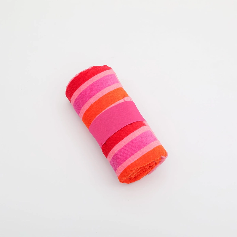 TOALLA DE PLAYA RIPLEY HOME PROMO PINK LINE - 3