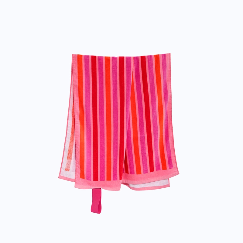 TOALLA DE PLAYA RIPLEY HOME PROMO PINK LINE - 6