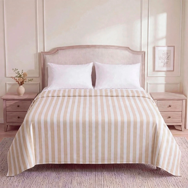PLUMÓN RIPLEY HOME RAYAS KING TAUPE