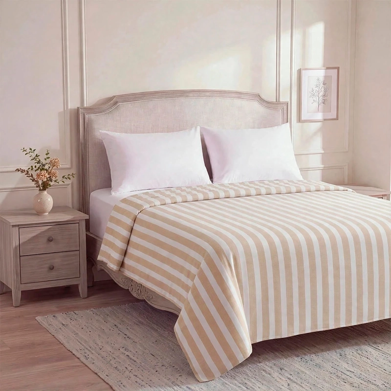 PLUMÓN RIPLEY HOME RAYAS KING TAUPE - 2