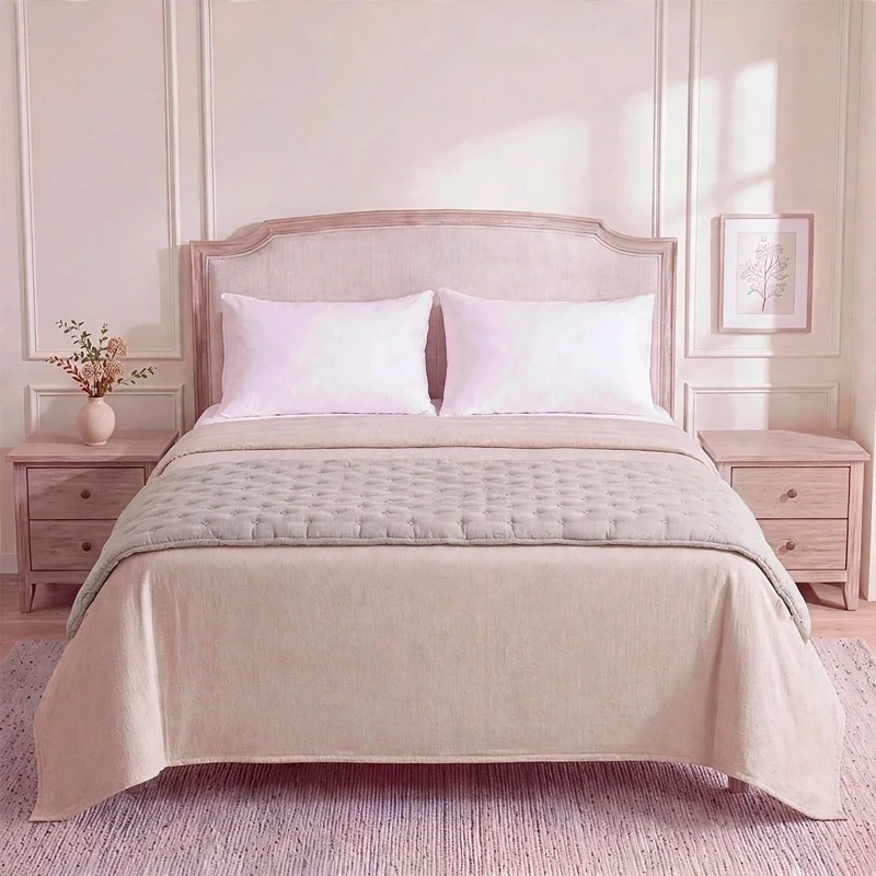 PIECERA RIPLEY HOME SITCH FLORCITAS 100X210 CM GRIS - 1