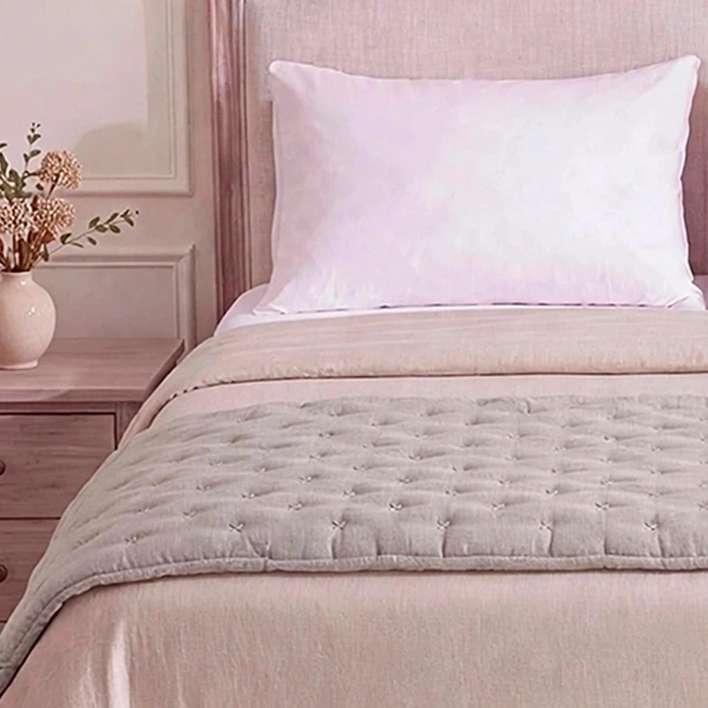 PIECERA RIPLEY HOME SITCH FLORCITAS 100X210 CM GRIS - 3