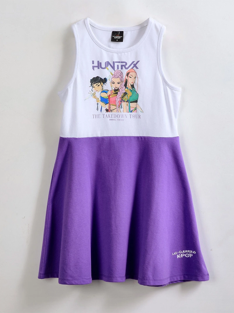 VESTIDO NIÑA KPOP DEMON HUNTERS CORTO