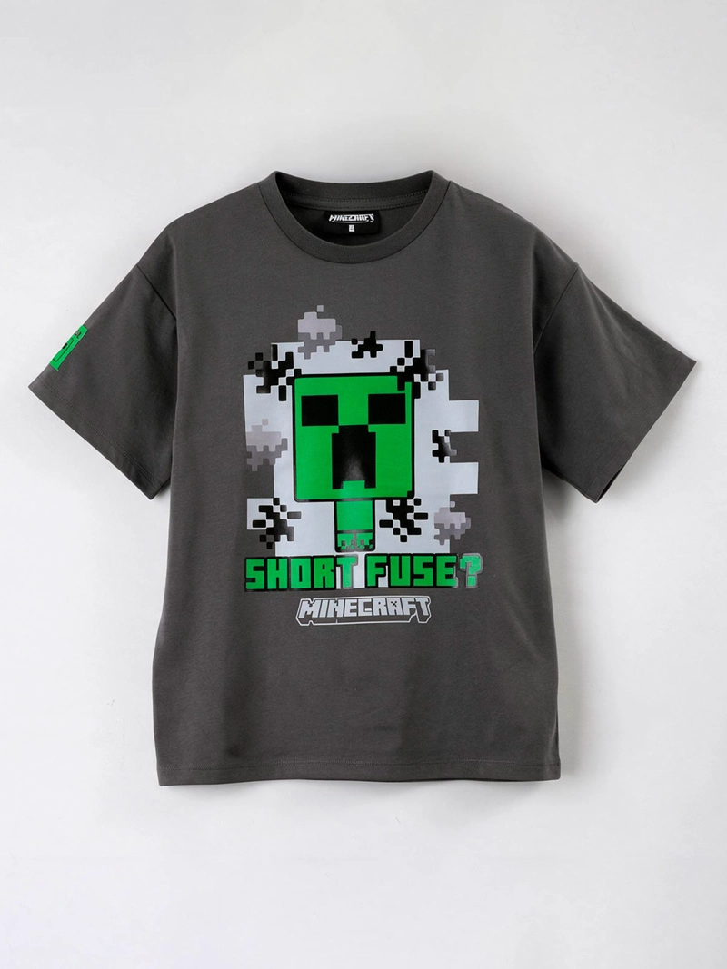 POLERA NIÑO MINECRAFT MANGA CORTA - 1