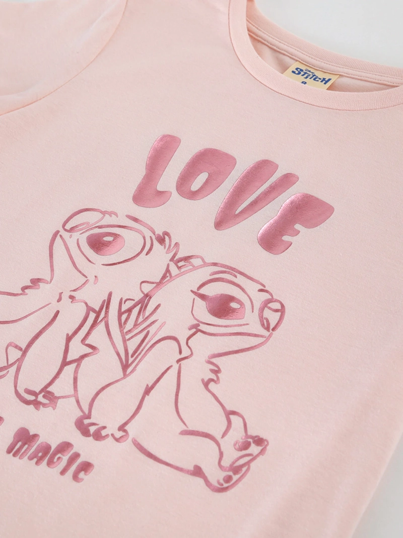 POLERA MANGA CORTA NIÑA DISNEY STITCH - 3